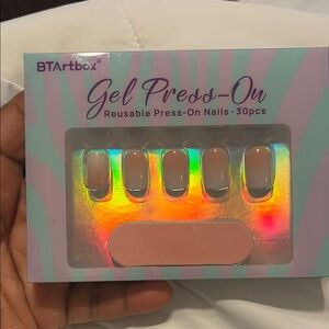 Holographic Gel Press-On Nails - 30pcs